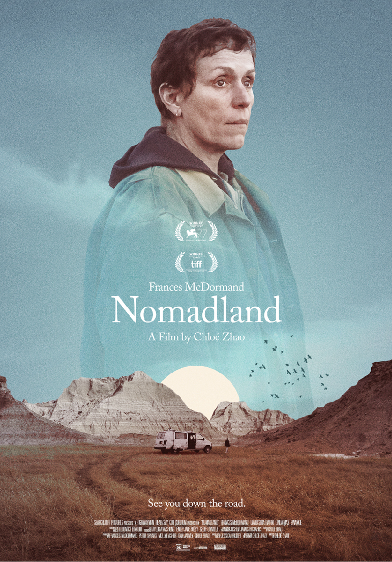 Poser pour Nomadland